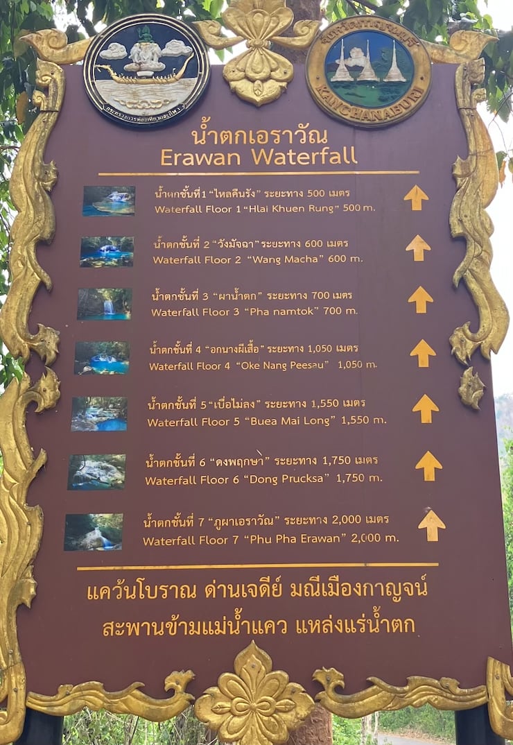 世界一周　タイ　カンチャナブリー　エラワン滝