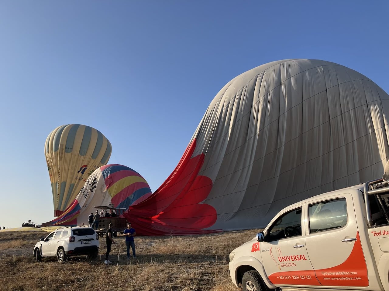 夫婦　世界一周　トルコ　ギョレメ　カッパドキア 気球ツアー