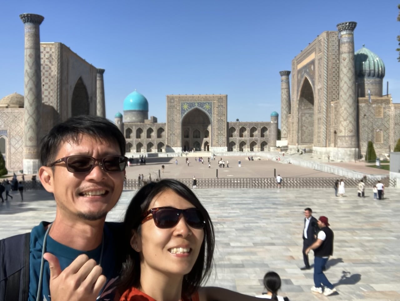 夫婦　世界一周 　ウズベキスタン　サマルカンド
